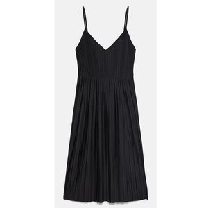 Zara Combined Pleated Dress